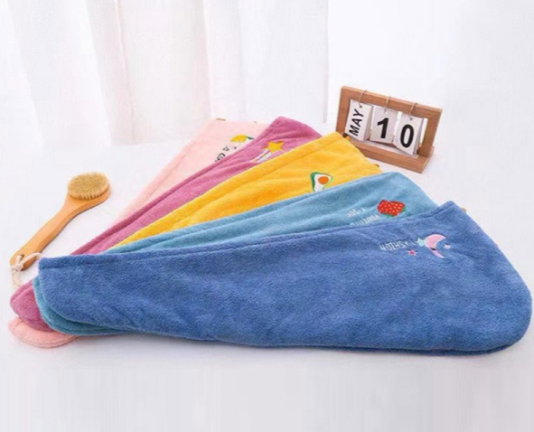 Toalla para cabello color al azar